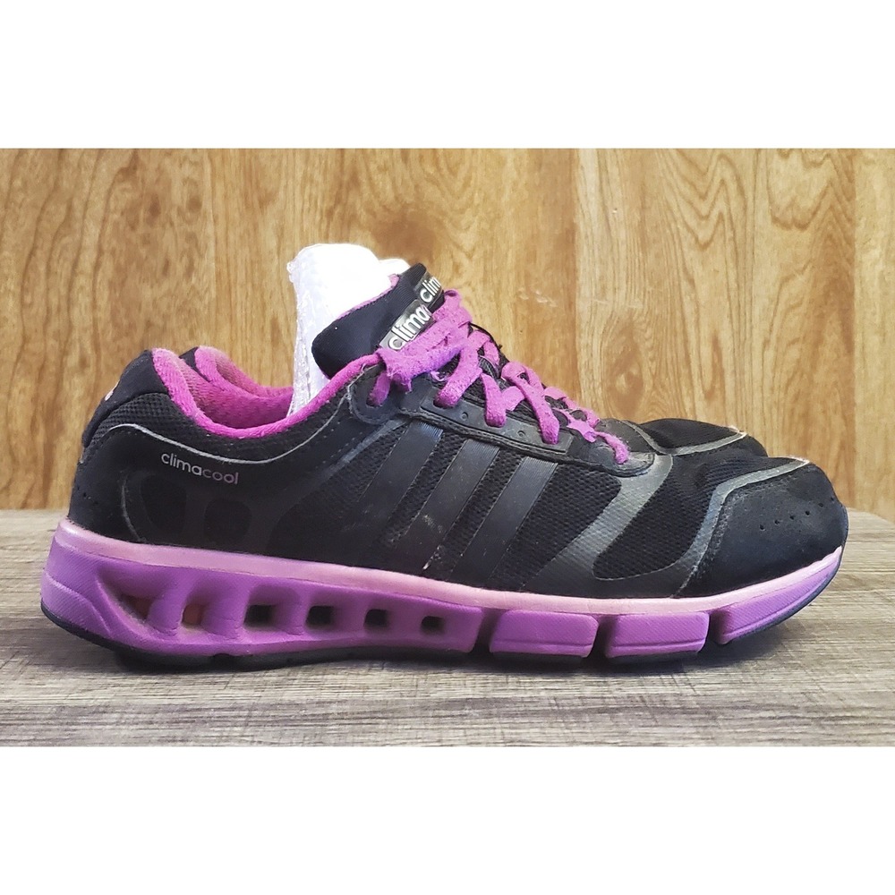 Adidas Climacool‎ Lace Up Sneakers Women's Size 6 Black Purple